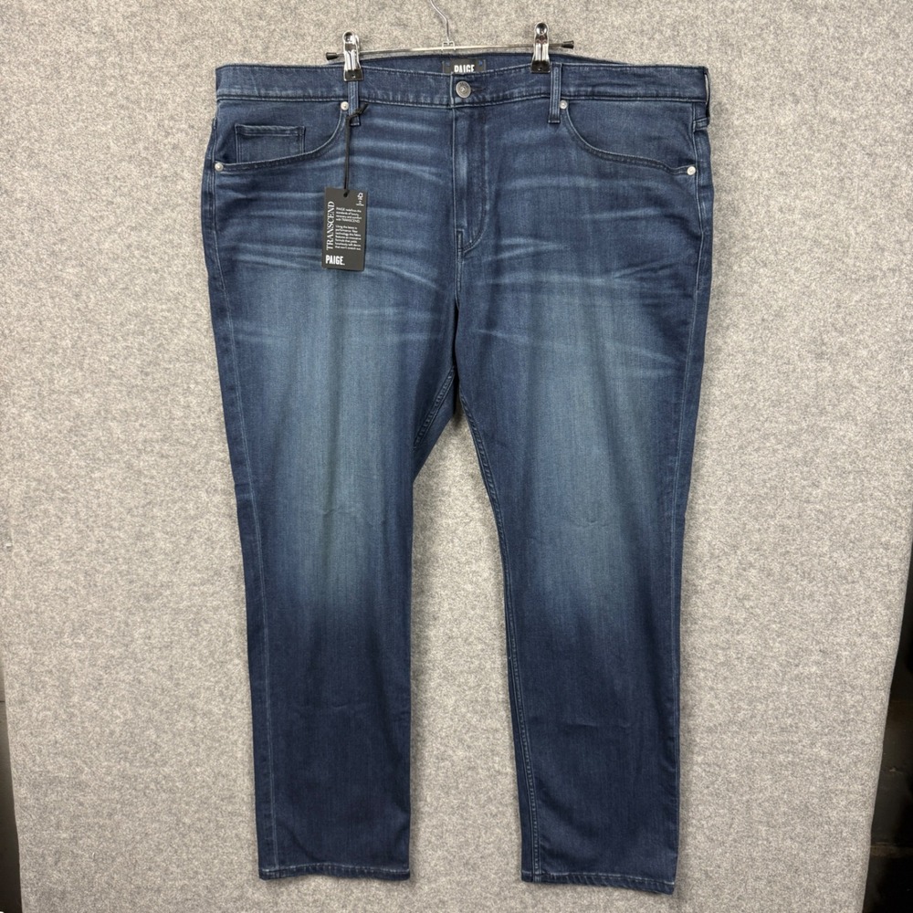 PAIGE Mens Federal Slim Straight Jeans Duane Wash Transcend Blue‎ Sizez 44